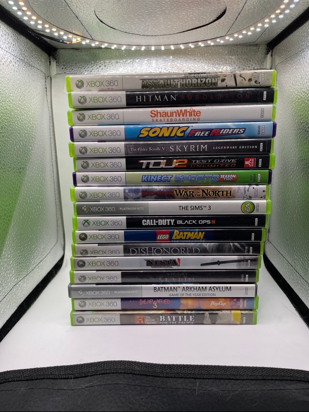 XBOX 360 Video Games Bundle - Assault Horizon, Hitman, Skyrim, and more
